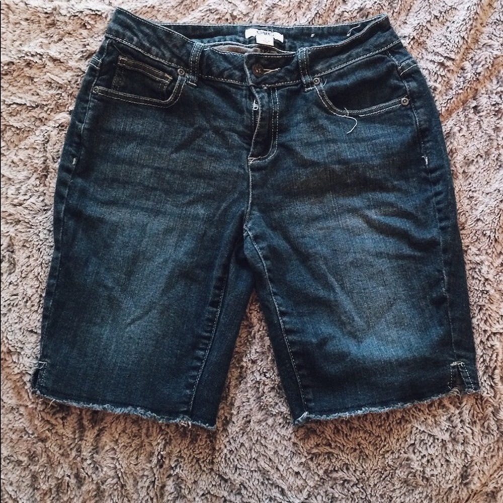 Jean Bermuda Style Shorts